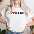 I Love My Gf I Heart My Gf I Love My Girlfriend S T-shirt Frauen Geschenke für Sie