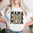 Mama Mom Coquette Bow Leopard Mom Mother's Day Women T-shirt Gifts for Her