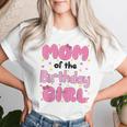 Mom And Dad Of The Birthday Girl Cat Family Party Decor Women T-shirt Gifts for Her
