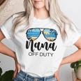 Nana Off Duty Sunglasses Palm Tree Beach Sunset Mother's Day Women T-shirt Gifts for Her