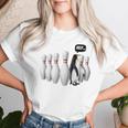 Penguin Pins Bowling T-shirt Frauen Geschenke für Sie