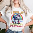 I Suck At Fantasy Football Unicorn Rainbow Loose Football Pink T-shirt Frauen Geschenke für Sie