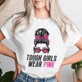 Tough Girls Tragen Im Oktober Pink Leopard Print Wear Pink Gray T-shirt Frauen Geschenke für Sie