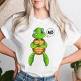 Turtle Nö Children's For Girls And Boys Green S T-shirt Frauen Geschenke für Sie