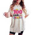 100 Days Smarter 100Th Days Of School Toddlers Girls Women's Oversized Comfort T-shirt Ivory