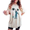 Anatoly Gym Broma Más Limpio Levantamiento De Pesas Power Lift Camiseta extragrande cómoda para mujer Ivory