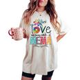 I Love Being Called Mema Daisy Flower Cute Mother's Day Women's Oversized Comfort T-shirt Ivory