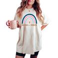 Mom Of Three Third Baby Announcement Women's Oversized Comfort T-shirt Ivory