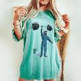 Anatoly Gym Broma Más Limpio Levantamiento De Pesas Power Lift Camiseta extragrande cómoda para mujer Chalky Mint