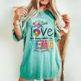 I Love Being Called Mema Daisy Flower Cute Mother's Day Women's Oversized Comfort T-shirt Chalky Mint