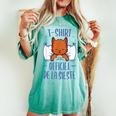 Officiel De La Sieste Humour Chat Drole Fille T-shirt oversize confortable pour femme Chalky Mint
