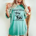 You're Either A Smart Fella Or A Fart Smella Sarcastic Women's Oversized Comfort T-shirt Chalky Mint