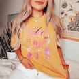 Birthday Girl Groovy Taylor First Name Personalized Heart Women's Oversized Comfort T-shirt Mustard
