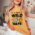 Its Been A Wild 100 Day Of School Animal Boys Girls Students Women's Oversized Comfort T-shirt Mustard