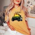 Military Grade Mental Health Women's Oversized Comfort T-shirt Mustard