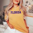 Vintage Florida Florida Retro Orange Women's Oversized Comfort T-shirt Mustard