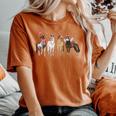 Cute Horse Valentine Valentines Day Horse For Girls Women's Oversized Comfort T-shirt Crimson