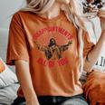 Disappointments All Of You Jesus Spread Hand Humor Christian Women's Oversized Comfort T-shirt Crimson