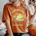 Everyday Taco Tuesday Cinco De Mayo Mexican Men Women's Oversized Comfort T-shirt Crimson