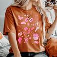 Birthday Girl Groovy Taylor First Name Personalized Heart Women's Oversized Comfort T-shirt Yam