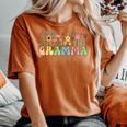 Gramma Flowers Gramma Grandma Gramma Grandmother Women's Oversized Comfort T-shirt Yam