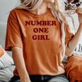 Rosé Number One Girl Camiseta extragrande cómoda para mujer Yam