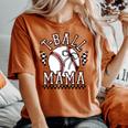 T-Ball Mama Mom Mother's Day Coquette -Ball Womens Women's Oversized Comfort T-shirt Yam