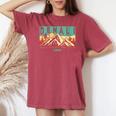 Denali National Park Mountains Nature Retro Sunset Vintage Women's Oversized Comfort T-shirt Chalky Mint