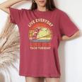 Everyday Taco Tuesday Cinco De Mayo Mexican Men Women's Oversized Comfort T-shirt Chalky Mint