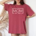 Mom Est 2025 Logo Mother 2025 Loading New Mom 2025 Women's Oversized Comfort T-shirt Chalky Mint