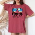 Nana Off Duty Sunglasses Palm Tree Beach Sunset Mother's Day Women's Oversized Comfort T-shirt Chalky Mint