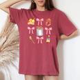 Pink Bow Cute Coquette Crawfish Clean Girl Aesthetic Women's Oversized Comfort T-shirt Chalky Mint