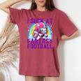 I Suck At Fantasy Football Unicorn Rainbow Loser Men Women's Oversized Comfort T-shirt Chalky Mint