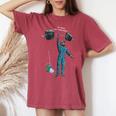 Anatoly Gym Broma Más Limpio Levantamiento De Pesas Power Lift Camiseta extragrande cómoda para mujer Crimson