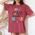 I Love Being Called Mema Daisy Flower Cute Mother's Day Women's Oversized Comfort T-shirt Crimson
