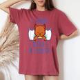 Officiel De La Sieste Humour Chat Drole Fille T-shirt oversize confortable pour femme Crimson