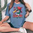 Boys Valentines Call Me Duck Hunting Kid Cute Cool Valentine Women's Oversized Comfort T-shirt Blue Jean