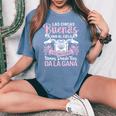Las Chicas Buenas Moteras Ciclismo Ciclista Motorista Manga Larga Camiseta extragrande cómoda para mujer Blue Jean