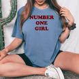 Rosé Number One Girl Camiseta extragrande cómoda para mujer Blue Jean