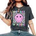 100Th Day Of School Vibes Cute Groovy 100 Days Of School Kid Women's Oversized Comfort T-Shirt Pepper