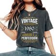 45 Cumpleaños 45 Años Hombre Intage 1980 Regalo Camiseta extragrande cómoda para mujer Pepper