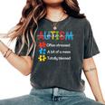 Autism Mama Autism Awareness Mom Neuro Diverse Mother Mommy Women's Oversized Comfort T-Shirt Pepper