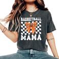 Basketball Mama Coquette Bow Game Day Sports Lover Mom Women's Oversized Comfort T-Shirt Pepper