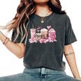 Coffee Valentine's Day Lover Valentine Latte For Girls Women's Oversized Comfort T-Shirt Pepper