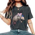 Fairy Godpossum Raccoon Trash Panda Women's Oversized T-Shirt Pepper
