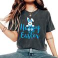 Felices Pascuas Es Niños Conejito De Pascua Camiseta extragrande cómoda para mujer Pepper