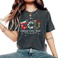 Ccu Nurse Christmas Critical Care Unit Xmas Girl Nurse Women's Oversized Comfort T-Shirt Pepper
