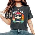 Punk Panda Música Punk Rock Rocker Punker Camiseta extragrande cómoda para mujer Pepper