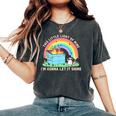 Groovy Raccoon Dumpster Fire Women's Comfort Colors T-Shirt Pepper