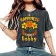 Happiness Is Being A Bubby Cute Women's Oversized Comfort T-Shirt Pepper